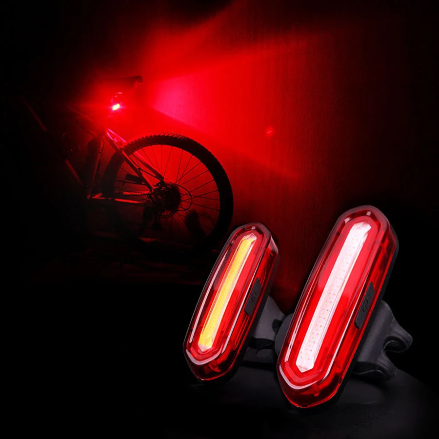 Discount 10 Bicycle taillight cob LED Laser USB Rechargeable Bike Rear Light Remote Turn Signal Safety Lamp Waterproof Bright Tail Lights 5