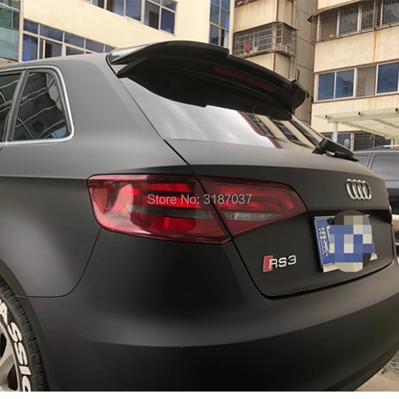 

For A3 spoiler 2014-2015-2016-2017 ABS Plastic Unpainted Color Rear Roof Spoiler Wing Trunk Lip Boot Cover Car Styling