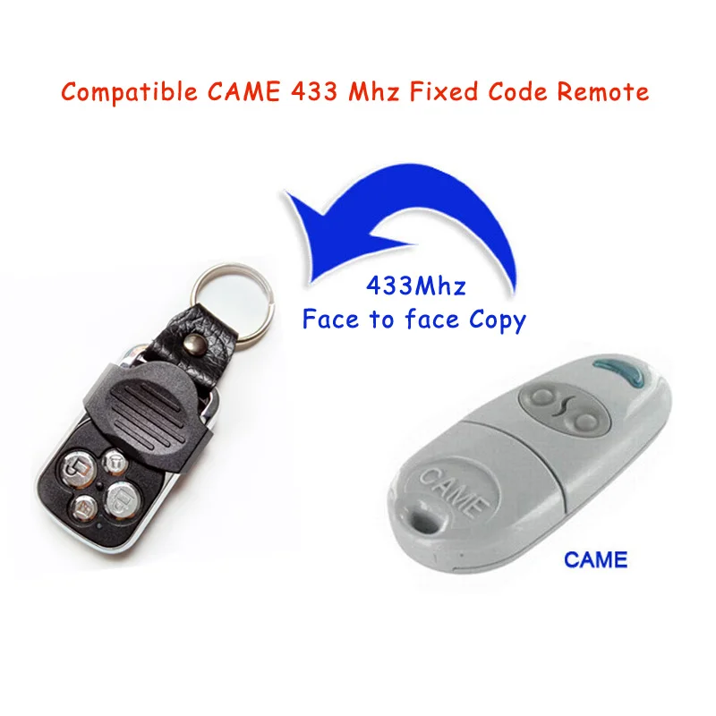 Face to Face Copy Fixed Code RF 433 MHZ CAME TOP432NA Remote Control Duplicator for Car Garage Door Electronic Accessories hormann marantec came faac 868 3mhz fixed code learning code replacement remote control clone duplicator