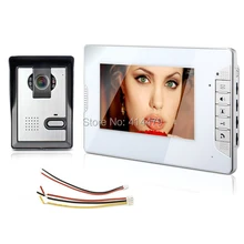 Home 7 inch LCD Color Video doorphone Intercom System Weatherproof Night Vision Bell Security Camera