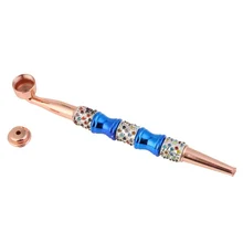 180 мм Модные металлические трубы портативные креативные курительные трубы травяная табачная трубка кальян для курения держатель сигарет мундштук