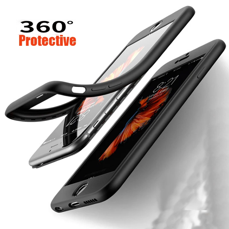

Fashion Soft TPU Cover Cases for iPhone 7 8 Case 360 Degree Full Body Protection 6 7 8 6s Plus Case for iPhone 6 6s Case