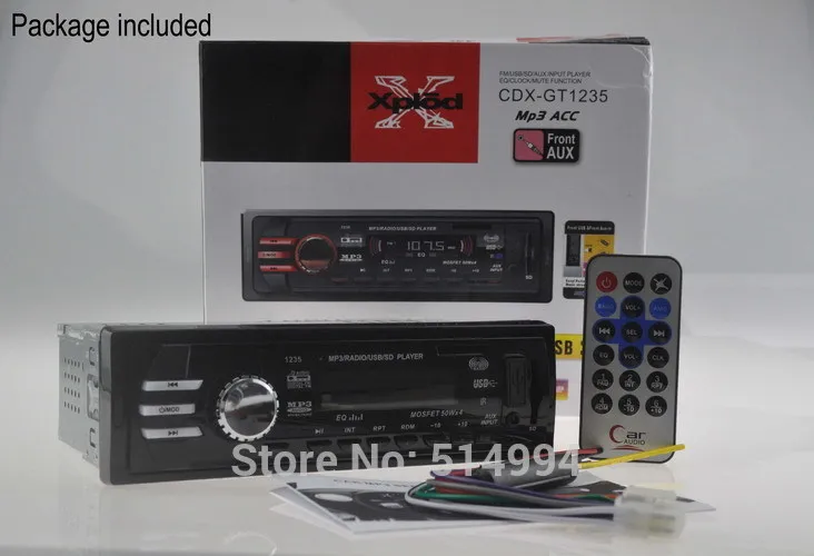 2015 новое поступление! Автомобильный Радио Аудио плеер USB SD AUX IN 12V 1 din