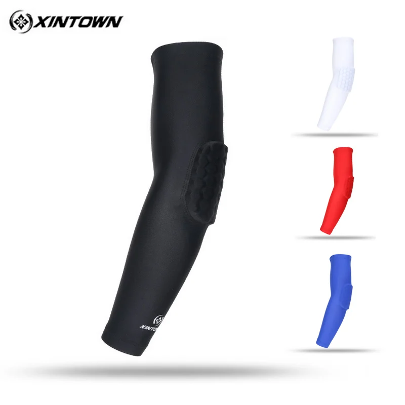 

XINTOWN Honeycomb Crashproof Basketball Shooting Elbow Support Compression Sleeve Arm Brace Protector Men Sport Safety Elbow Pad