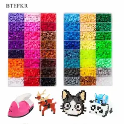 4600 шт. Хама бусины Развивающие игрушки для детей Brinquedos 5 мм Perler бусины для детей Железный шаблон 3D пазл Diy игрушки