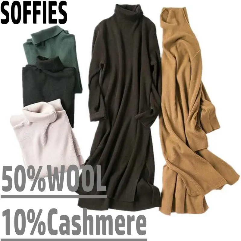 2018 Women Winter Turtleneck Wool Sweater Dress Knitting Cashmere Sweater Dresses Female Loose Knit Split Dresses
2018 Women Winter Turtleneck Wool Sweater Dress Knitting Cashmere Sweater Dresses Female Loose Knit Split Dresses
