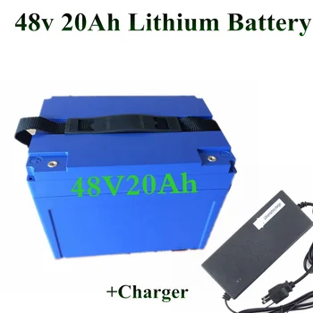 

Scooter lithium battery 48v 20ah 13s cells 48v upgrade lead acid for EV motor rv 1000w 2000w bike power ebike case + 3A charger