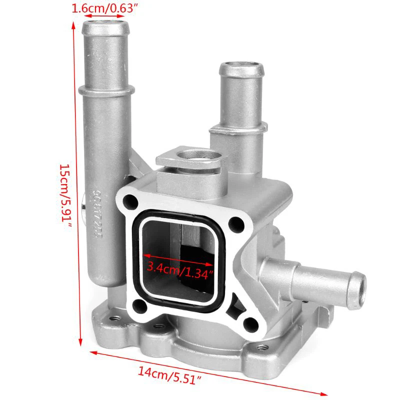 Алюминиевая крышка корпуса термостата для Chevrolet Chevy Cruze Aveo Orlando для Opel Astra Zafira Signum Moka 96984103 96817255