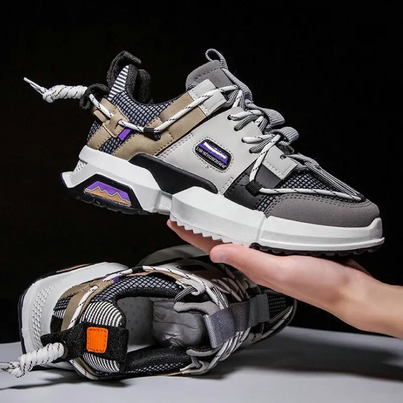 نمط جديد شبكة رياضية حذاء كاجوال للرجال سميكة أسفل أحذية رياضية المدربين Zapatillas Hombre ديبورتيفا A21-17Z نمط جديد شبكة رياضية حذاء كاجوال للرجال سميكة أسفل أحذية رياضية المدربين Zapatillas Hombre ديبورتيفا A21-17Z