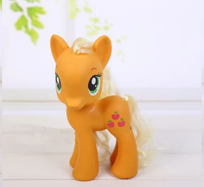 22 см игрушки My Little Pony Рарити яблоко Джек Радуга Дэш Принцесса Селестия фигурка Коллекция Модель Куклы для детей Подарки - Цвет: AppleJack no box