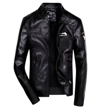 Мода пилот кожаная куртка Для мужчин толстые теплые Для мужчин s куртки-бомберы пальто Зимние мотоциклетные Slim Fit Куртка Плюс Размеры 3XL 4XL мотокуртка мужская
