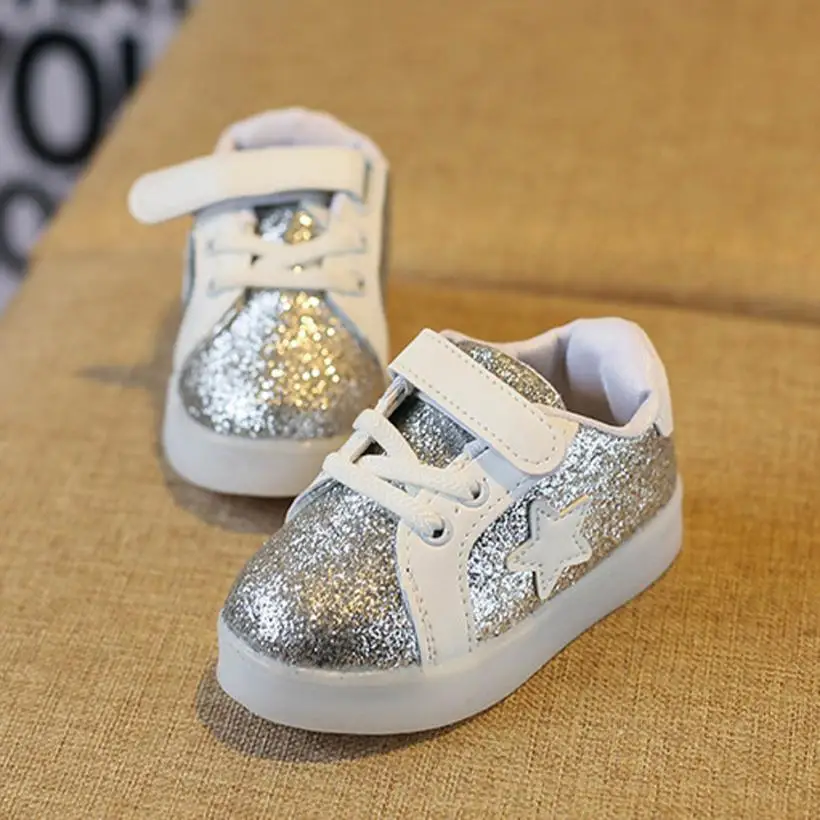 

CHAMSGEND Baby Fashion Star Sneaker LED flash Luminous Child Toddler Casual Colorful Light Shoes drop ship july4 P30