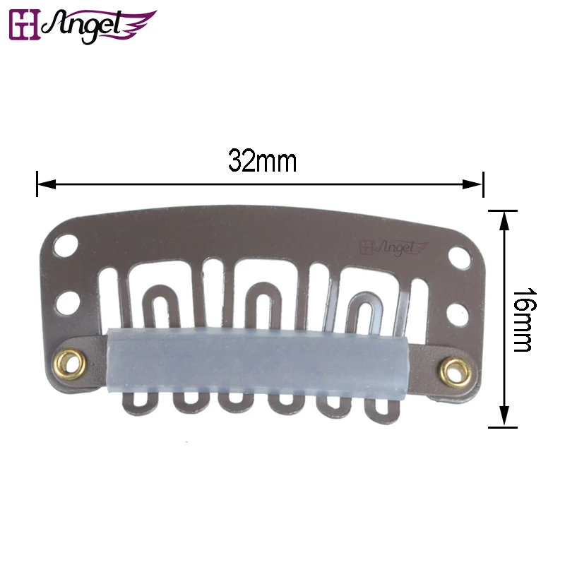 6 пакетов, 6000 шт, слот, 32 мм, для наращивания волос с u-образными зажимами, металлические зажимы с силиконовой спинкой, черный, блонд, коричневый, на выбор
