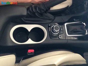 

For Mazda 3 Axela 2014 2015 ABS matte Interior moulding Water Cup Beverage Coffee Coke Wine Glass Holder Cover Trim