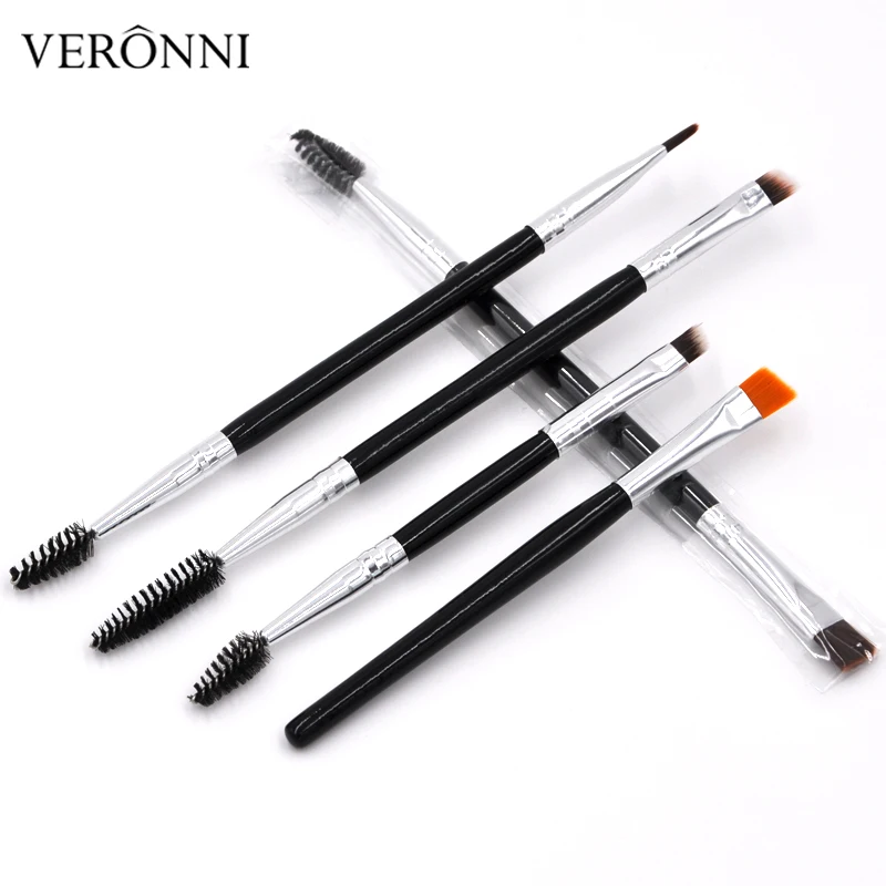 

VERONNI Eyebrow Brush+Eyebrow Comb Beauty Professional Make Up Tools For Eyebrows 4 Style Makeup Blenders Suit for Eyebrow Gel