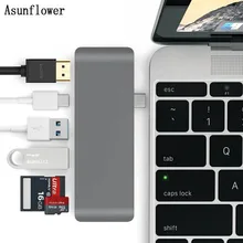 USB C HUB To HDMI Adapter 4k USB 3.0 HUB Type-C Multi Splitter With Card Reader TF SD Slot Support PD Charging For Macbook Pro USB C HUB To HDMI Adapter 4k USB 3.0 HUB Type-C Multi Splitter With Card Reader TF SD Slot Support PD Charging For Macbook Pro