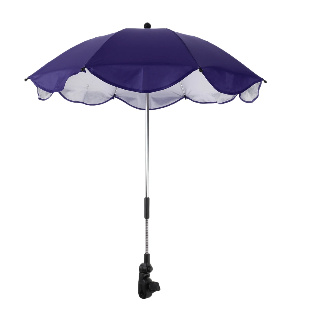 Foldable Sunshade Mini Sunny Umbrella UV Protection Beach Shelter Umbrella Outdoor Lightweight Parasol w/ Sand Anchor for Coast
