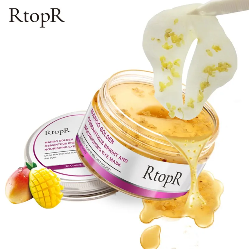 

40Pcs Golden Osmanthus Eye Mask Collagen Gel Eye Paches For Anti-Wrinkle Nourishing Brightening