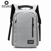 OZUKO Diseño de Marca 2017 Nuevos Hombres de la Moda Anti-thief Mochilas Packsack Impermeable Laptop Mochila de Viaje Ocasional Bolsa de la Escuela del Estudiante