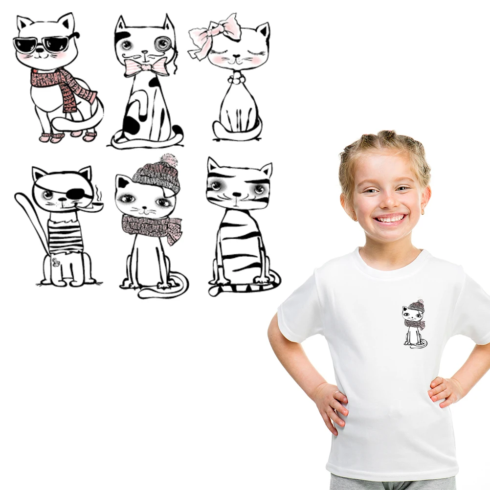 

Heat Transfer Clothes Parches - Surpdeco Washable Stickers A-level Washable Iron on Patch for Kids Clothes Cute Badges Appliqued