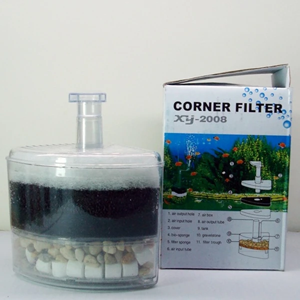 5pcs Low Noise Aquarium Fish Tank Air Pump Oxygen Bio Sponge Corner 5pcs Low Noise Aquarium Fish Tank Air Pump Oxygen Bio Sponge Corner Filter With Ceramic Filteration Media Xy2008 In Filters Accessories From Home Garden