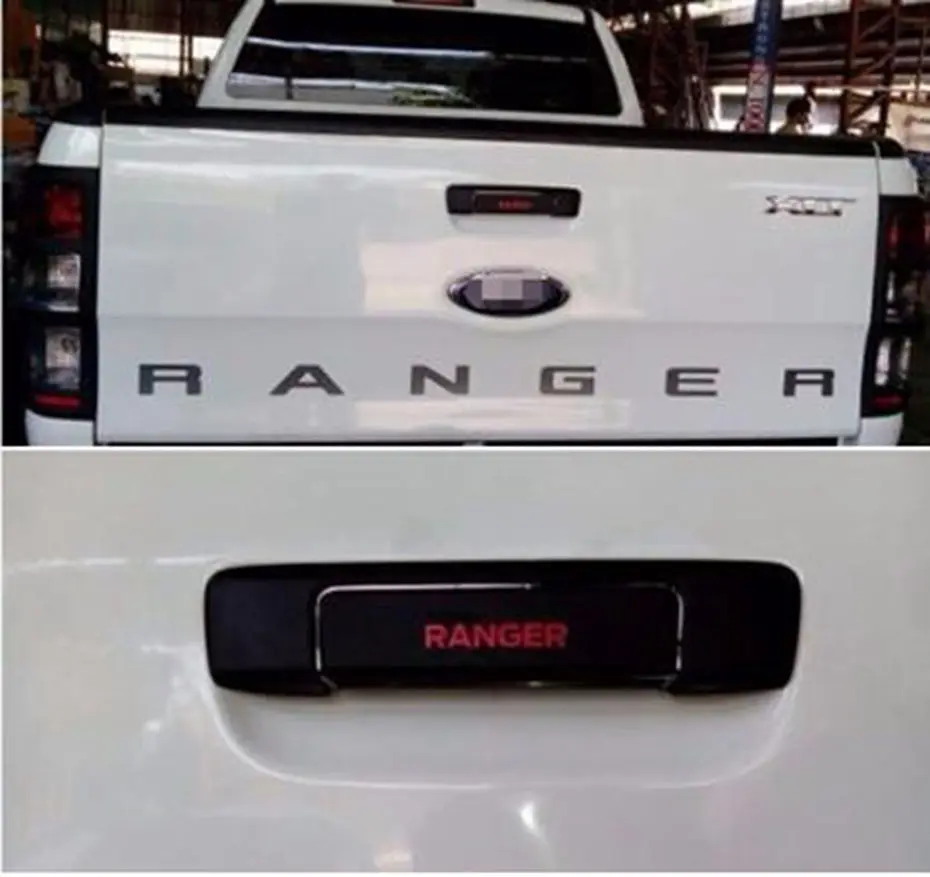 For Ford Ranger T7 Body Kits Cover Tuning Car Accessories Matte black ABS Plastic Auto Styling Moulding Accessory 2015-2017 100