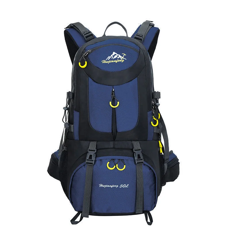 Водонепроницаемый рюкзак для скалолазания, рюкзак 40л, спортивная сумка для отдыха на открытом воздухе, рюкзак для путешествий, походный рюкзак для женщин и мужчин, походная сумка - Цвет: Dark blue