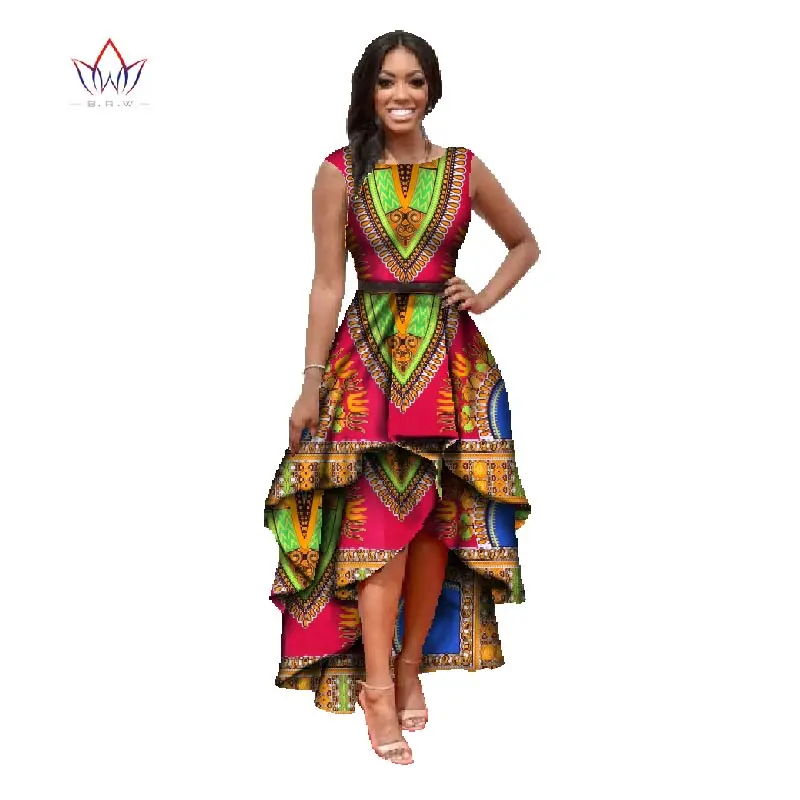 African Clothes For Women O Neck African Dashiki Dresses Cotton Dress 