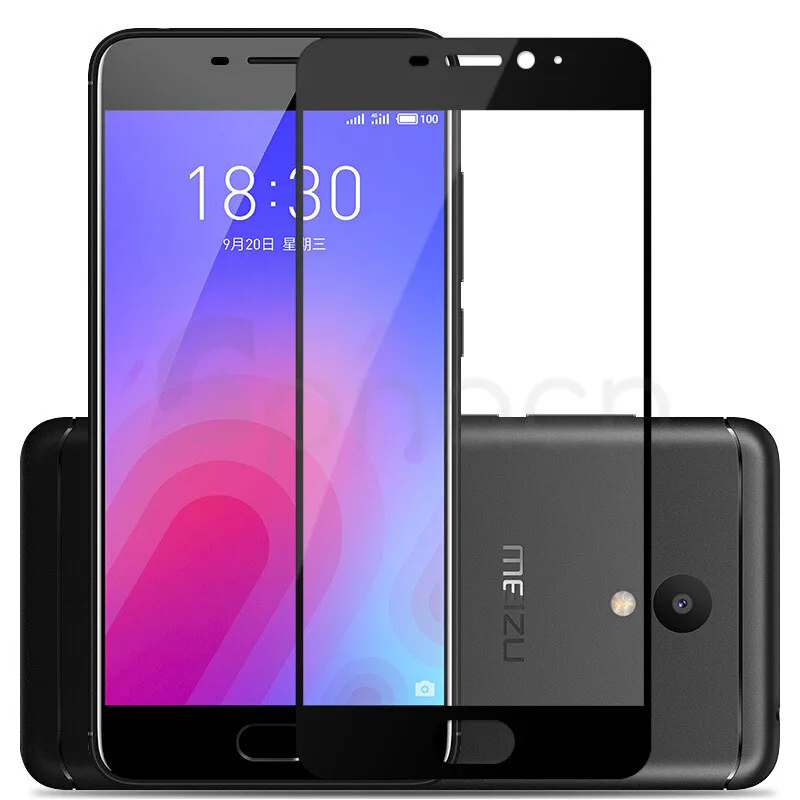 9D закаленное стекло на Meizu M6 M5 M3 Note M5S M5C M6S M6T M3S M8 Pro 7 Plus Защитная стеклянная пленка чехол