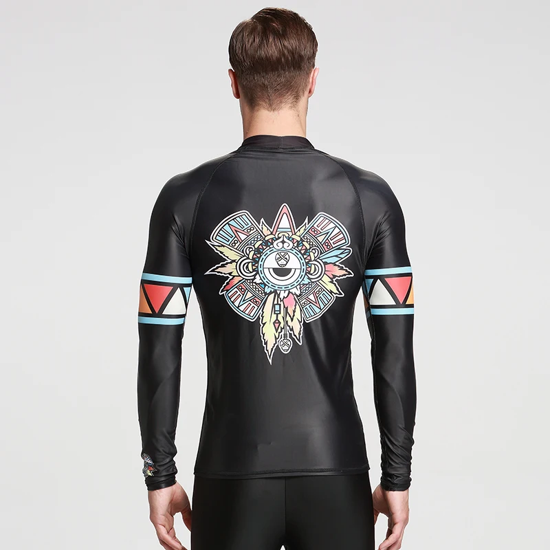 Профессиональный Для мужчин сжатия ММА Rashguard Фитнес с длинным рукавом Плавание upf рубашки базовый Слои кожу жесткой Вес подъема обучение L-XXXL N