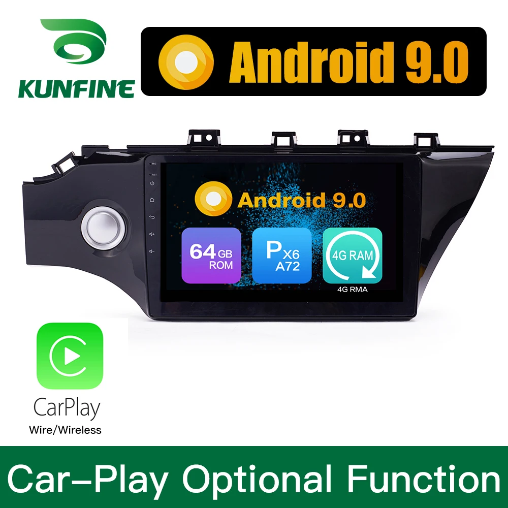 Flash Deal Android 9.0 Ram 4G Rom 64G PX6 Cortex A72 Car DVD GPS Multimedia Player Car Stereo For KIA K2 2017 Radio Headunit 1