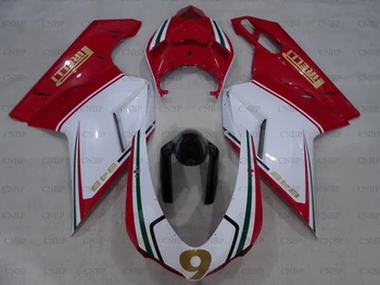 

848 2007 - 2011 Fairing Kits 1198 2008 Abs Fairing for DUCATI 1098 2011 Red White Abs Fairing