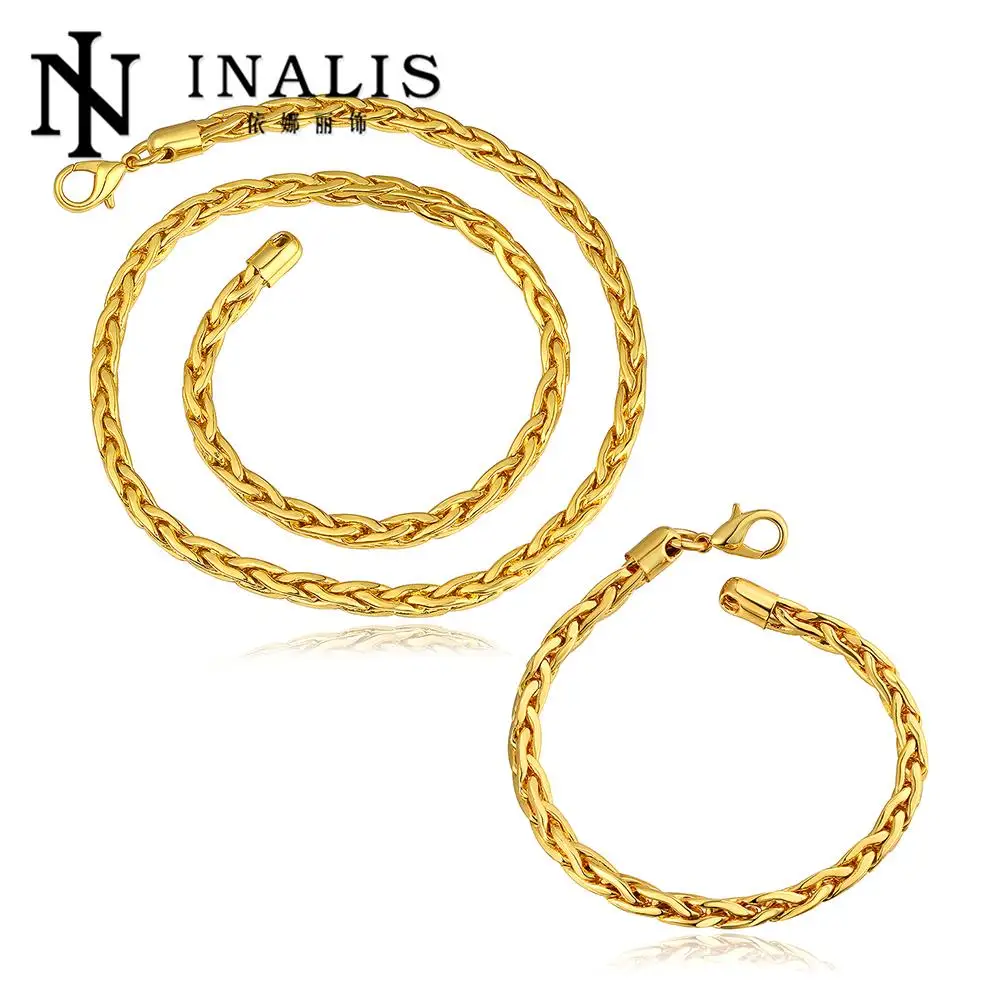 S411 Fashion Nickel and lead free mixed styles gold color jewelry set