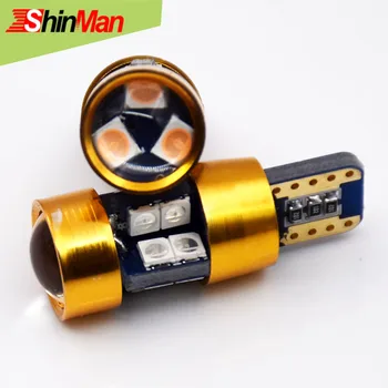 

ShinMan 4pcs Canbus highpower Car led lamp bulb T10 W5W LED 3030 Interior External light For Volkswagen BMW AUDI Mercedes-Benz