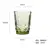 Embossed  household glass cup drink cup milk cup multicolour fruit juice cup hotel toothbrush cup water mug cold drink mug 8