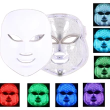 Фотон светодиодный маска для лица терапия 7 цветов светильник уход за кожей омоложение морщин удаление акне уход за лицом Красота спа