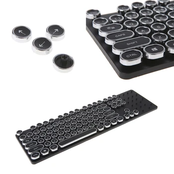 

DIY Keycap Retro Steam Punk Typewriter Mechanical Keyboard Waterproof 104 87 Standard Keys