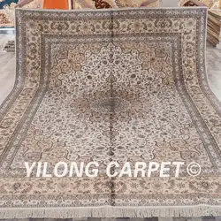 Yilong 9'x12 персидские handknotted шелковые Коврик Большой Антикварный турецкий ковер ручной работы (ZW013M9x12)