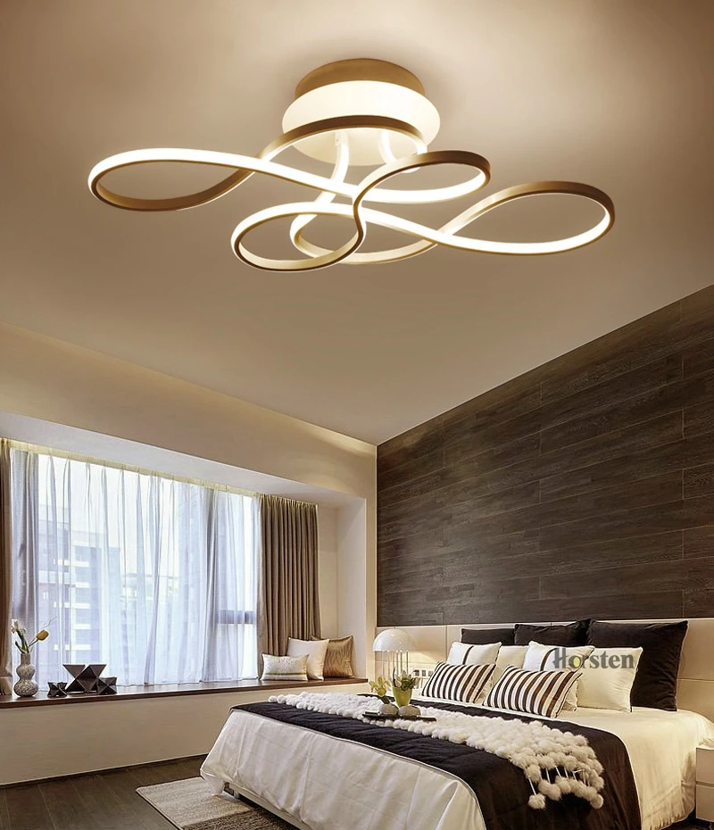 Horsten Minimalism Modern LED Ceiling Lights Creative Acrylic Aluminum Ceiling Lamp For Living Room Bedroom Dinning Room Fixtures (14)