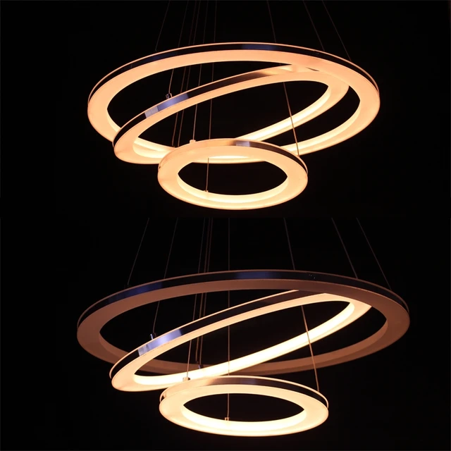 Modern Led Pendant Lights For Living Room Dining 3 2 1 Circle Modern Led Pendant Lights For Living Room Dining 3 2 1 Circle Rings