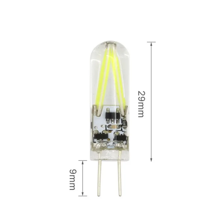 2W G4 Светодиодный светильник маленький 12V 6V контактный стеклянный водонепроницаемый миниатюрная лампочка 10 шт