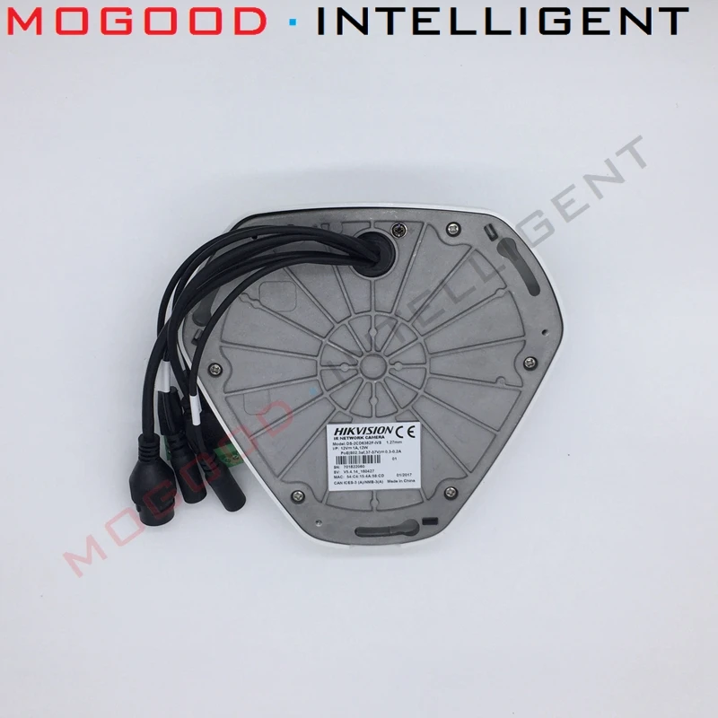 HIKVISION DS-2CD63C5F-IHVS, заменяющая DS-2CD63C2F-IVS, 12 МП, 4 K, рыбий глаз, вид 360, ip-камера, водонепроницаемая, H.265, встроенный микрофон и динамик