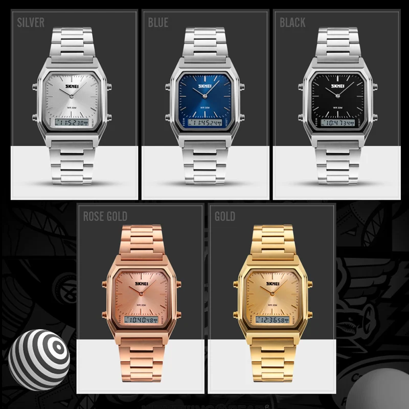 Цифровые кварцевые часы для мужчин, Топ бренд, модные хронограф, Роскошные спортивные наручные часы с двойным временем, мужские часы, reloj hombre SKMEI