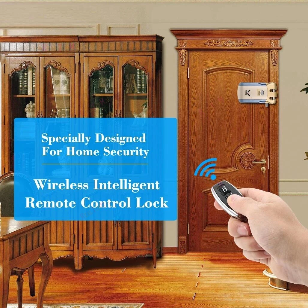 

Wireless Invisible Keyless Entry Security Home Smart Remote Control Lock 2pcs /lot