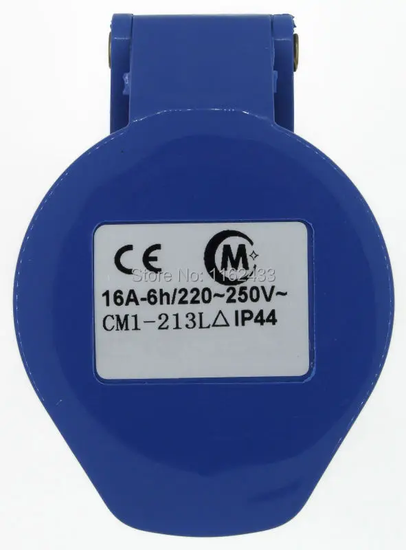 16A 2P E 3 pin 220 240V IP44 213L однофазный splashproof промышленный соединитель муфта с кабельным