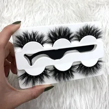 Mikiwi 3 упаковки 3 пары с пинцетом норковые ресницы 3D норковые ресницы Толстые Накладные ресницы роскошный макияж драматические ресницы