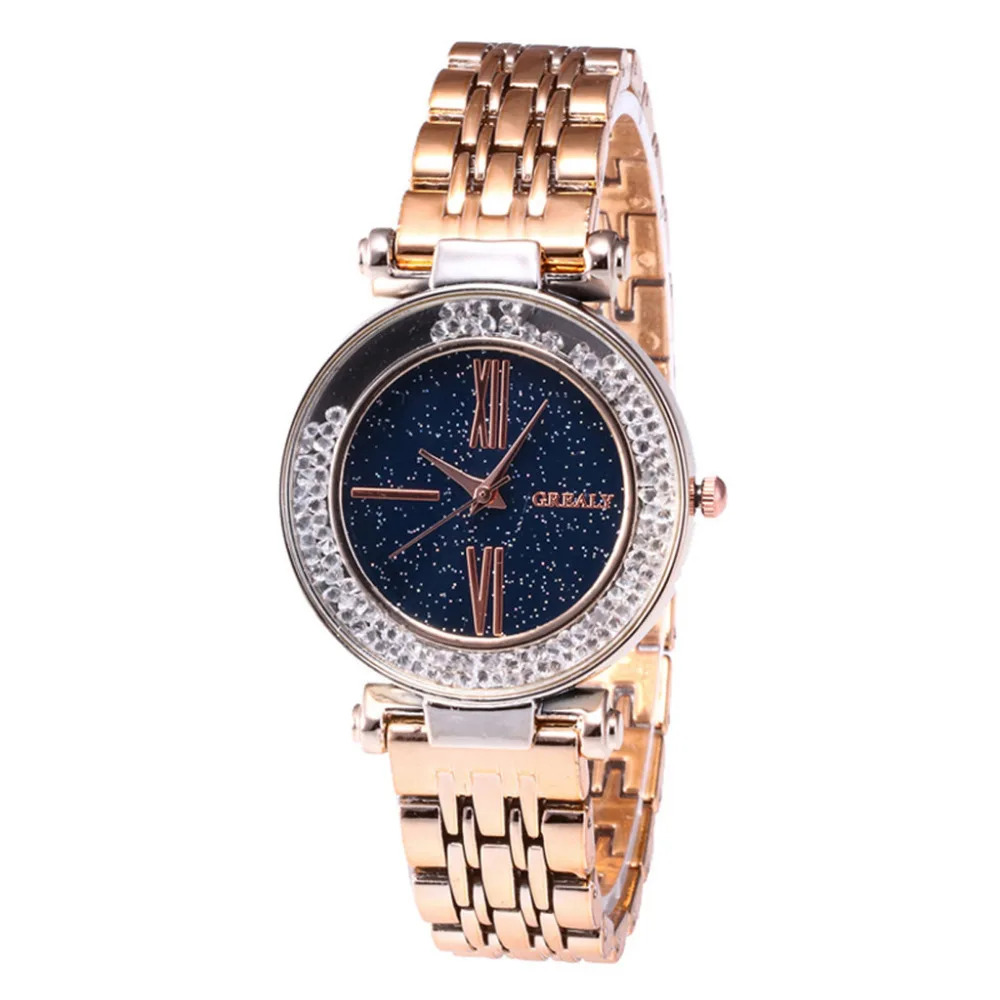 Luxury WomAn Fashion Luxury Leisure Set Steel Strip Christmas Quartz Wrist Watch Dress Women's Watches Relogio Feminino Clock