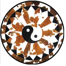 Модные художественный ковер натуральная яловая кожа коврики для йоги оптом