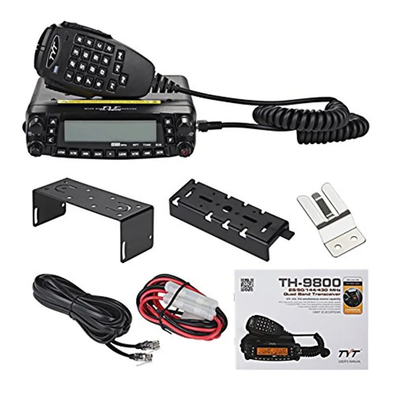 50 км большой диапазон 9800 а TYT TH Plus Quad Band Вт Автомобильная Мобильная морская