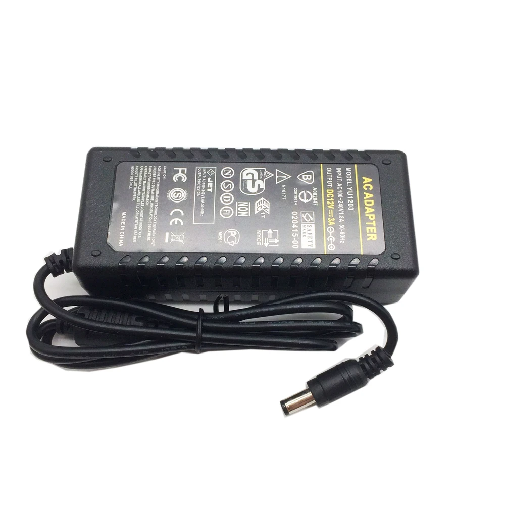 Светодиодный адаптер США, Великобритании ЕС AU DC12V 3A Led Питание с 5050 5630 3528 2835 разъем для светодиодные ленты Вход AC110-220V